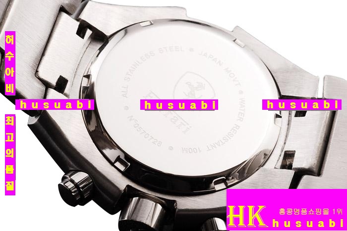  ð Ferrari ǰαð Replica Ferrari Men White Dail Stainless Steel Watchband Japanese Quartz Movement . YC001-25