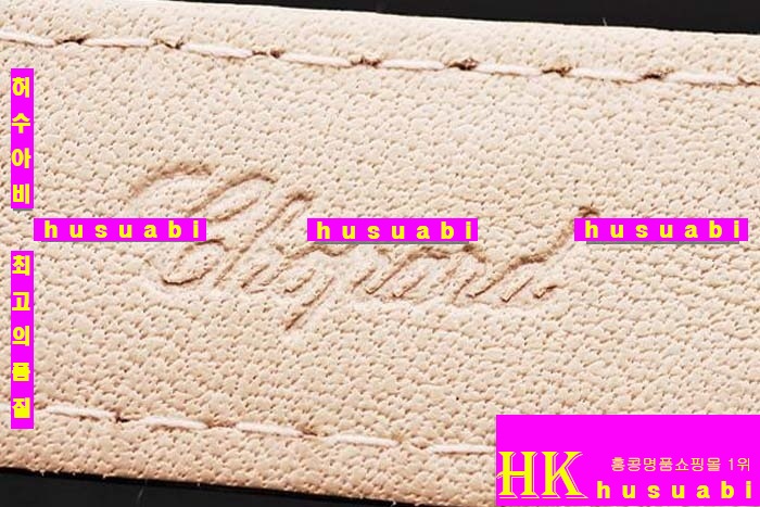 ĵ ڽð Replica Chopard Japanese Quartz MOVEMENT Polished Case Fancy Bezel Black leather Bracelet Women. sa-14